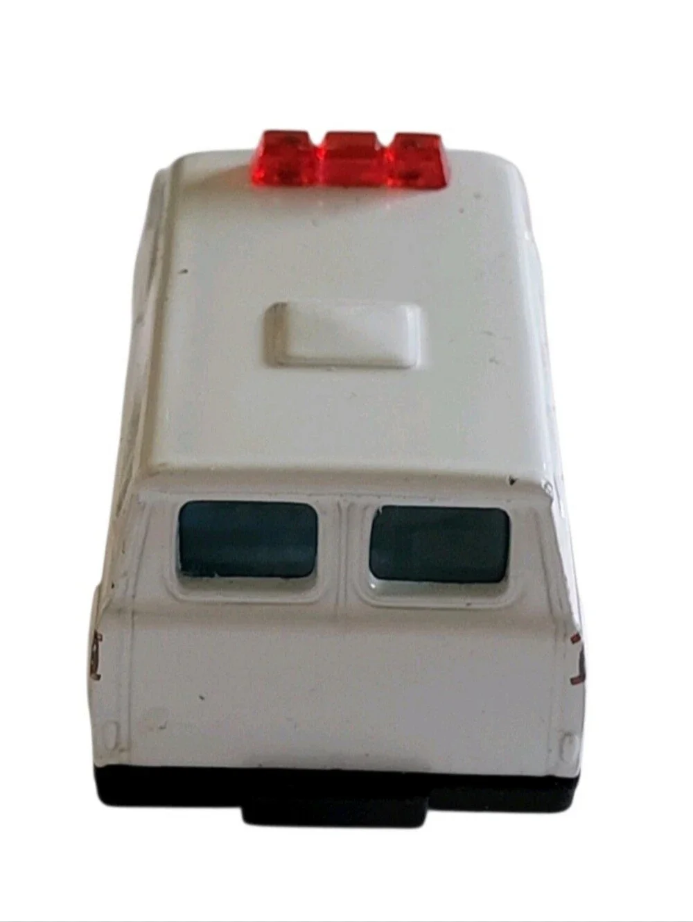 1981 Yatming #1501 White Ford Econoline Police Transport Van Wagon Die-Cast 1:64
